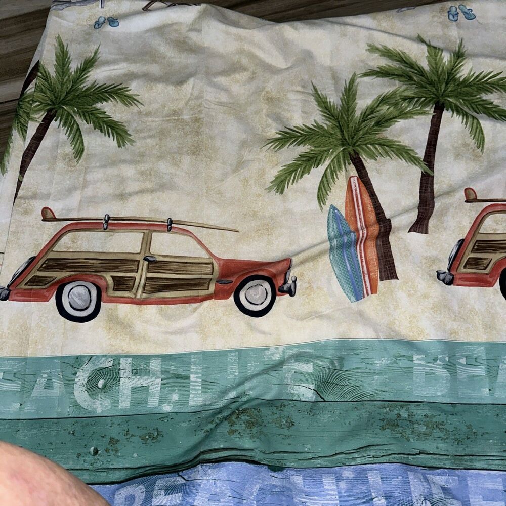 beach theme shower curtain